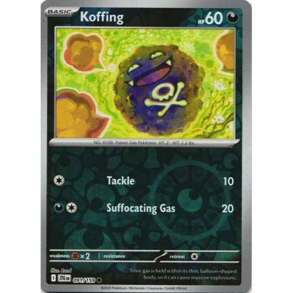 Koffing [Reverse Holo] #91 Pokemon Journey Together